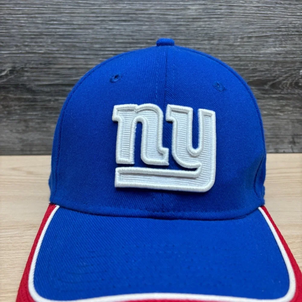 New‎ York Giants Hat Cap Flex Fit Blue Red NFL Football M/L New Era NY